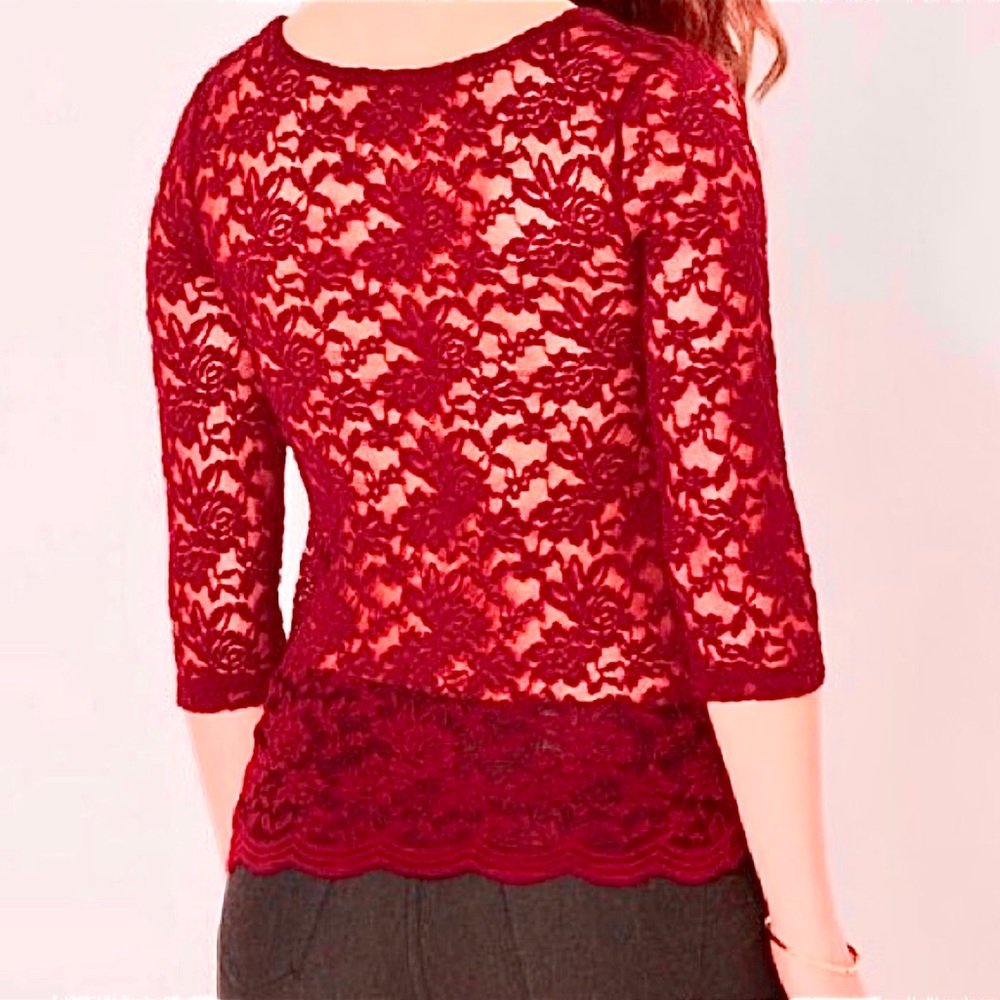 NWT All Over Lace Top - Picture 6 of 12